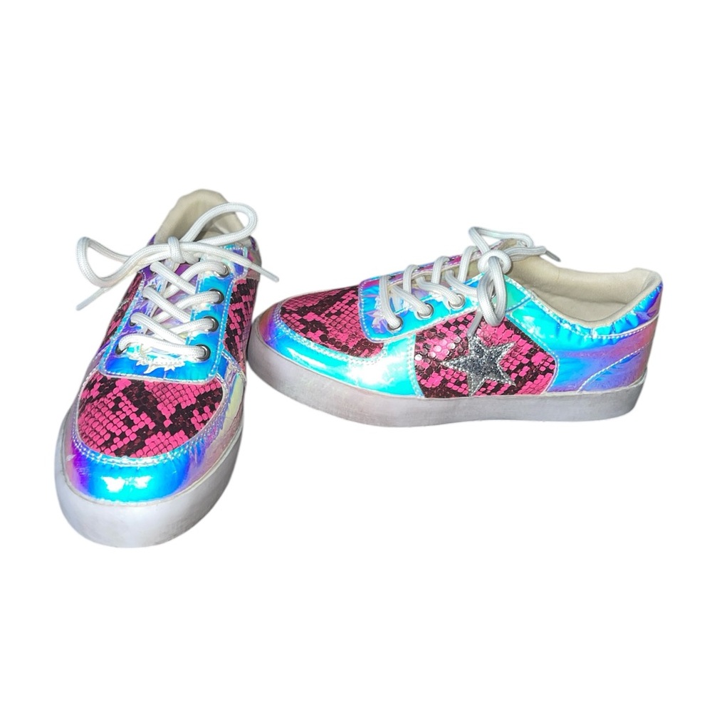 INC Arya Colorful Holographic Sneakers